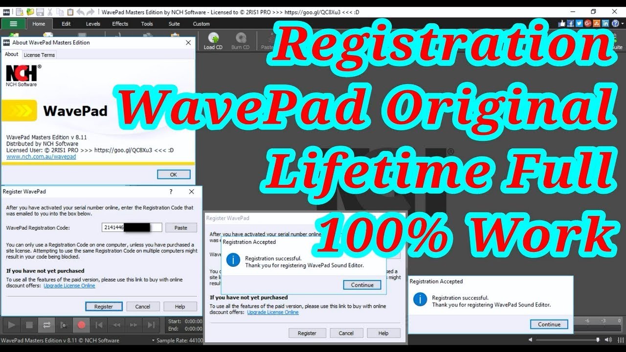 wavepad registration code free